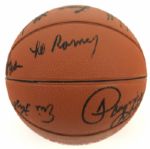 1982-83 Golden State Warriors Team Signed Basketball w/15 Sigs. Incl. Joe Barry Carroll Al Attles - JSA