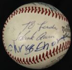 1970s Multi Signed ONL (Giles) Baseball w/6 Sigs. Incl. Dick Allen Hank Aaron - JSA 