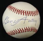 1990 Gene Autry California Angels Single Signed OAL (Brown) Baseball - JSA 