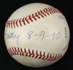 1990 Gene Autry California Angels Single Signed OAL (Brown) Baseball - JSA 