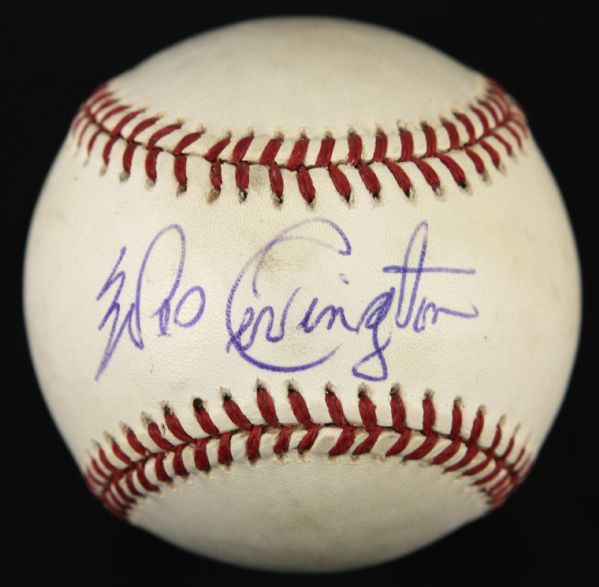 1987-89 Wes Covington Milwaukee Braves Single Signed ONL (Giamatti) Baseball - JSA