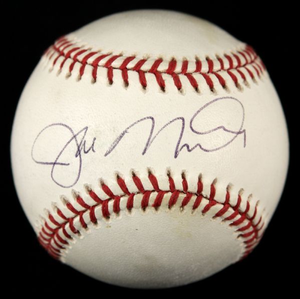 1994-2000 Joe Montana San Francisco 49ers Single Signed OAL (Brown) Baseball - JSA 
