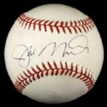 1994-2000 Joe Montana San Francisco 49ers Single Signed OAL (Brown) Baseball - JSA 