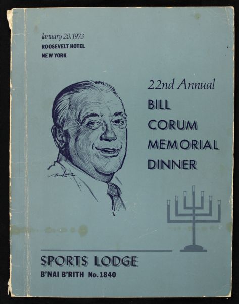 1973 Sports Dinner Signed Program w/Elston Howard - JSA 