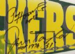 1995 Jim Taylor Paul Hornung Herb Adderley Green Bay Packers Signed Full Size Pennant - JSA 