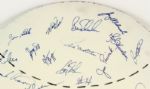 1987 Milwaukee Brewers Team Signed Home Made Masonite 23 Display w/38 Sigs. Incl. Yount Molitor Selig Uecker (MEARS LOA) 