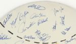 1983 Milwaukee Brewers Team Signed Home Made Masonite 21 Display w/ 44 Sigs. Incl. Vuckovich Selig Yount Molitor Kuenn Edwards Cooper (MEARS LOA)