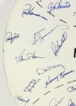 1982 Milwaukee Brewers Team Signed Home Made Masonite 22 Display w/38 Sigs. Incl. Yount Molitor Vuckovich Edwards Kuenn Sutton Fingers (MEARS LOA)