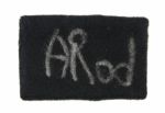2009 Alex Rodriguez New York Yankees Game Worn Wristband Signed "AROD" w/Player LOA 