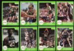 1986 Milwaukee Bucks Signed Star Card (Lot of 9) MEARS LOA 