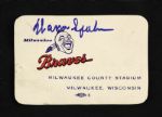 1961 Warren Spahn Milwaukee Braves I Was There for 300th Win Certificate Signed by Spahn (MEARS LOA)