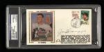 1991 Joe DiMaggio New York Yankees Signed First Day Cover - PSA/DNA Encapsulated 
