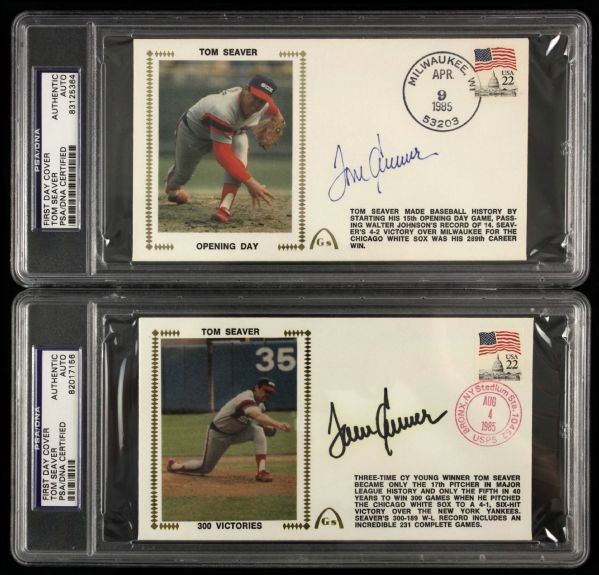 1985-93 Tom Seaver Chicago White Sox Signed First Day Cover (Lot 5) PSA/DNA Encapsulated