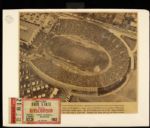 1953 Wisconsin Badgers vs. Ohio State Ticket Stub - First Game After Camp Randall Expansion
