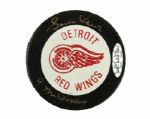 1992 Gordie Howe Detroit Red Wings Signed Hockey Puck Mr. Hockey UDA Authentication