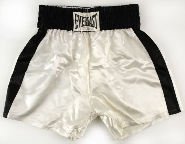 1972-81 Muhammad Ali EVERLAST Deer Lake Training Worn Trunks - Foreman, Frazier, Norton, Spinks era (MEARS LOA)