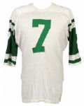 1965-72 New York Jets Game Worn Durene Jersey w/ restored nameplate (MEARS LOA)