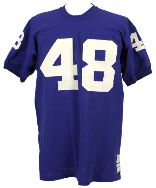 1972-74 crica New York Giants Game Worn #48 Jersey Attributed to Henry Stuckey (MEARS LOA)