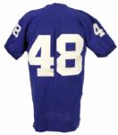 1972-74 crica New York Giants Game Worn #48 Jersey Attributed to Henry Stuckey (MEARS LOA)