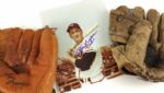 1950s Johnny Logan Milwaukee Braves Store Model Glove (2) & Signed 8" x 10" Photo (MEARS LOA) 