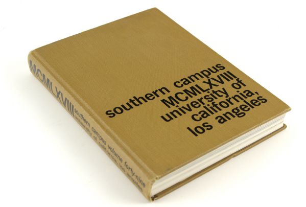1968 UCLA College Yearbook With Lew Alcindor & John Wooden w/16 Photos of Alcindor in Basketball Action