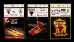 1996-97 Chicago Bulls Ticket Lot of 3 w/Playoff Ticket