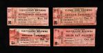 1955-58 Cleveland Browns Ticket Stub - Lot of 4