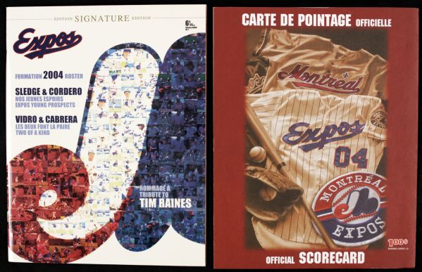 1993-2004 Colorado Rockies Opening Series & Montreal Expos Final Series Ticket & Program Collection 