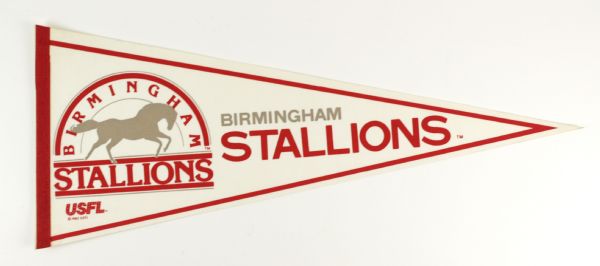 1982-85 USFL Full Size Pennant (Lot of 4)
