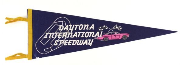 1950s-60s Daytona International Speedway 26 1/2" Full Size Pennant 