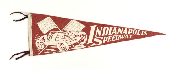 1940s Circa Indianapolis Speedway 26" Pennant
