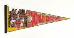 1992 Chicago Bulls Back To Back NBA Champions 30" Full Size Pennant 