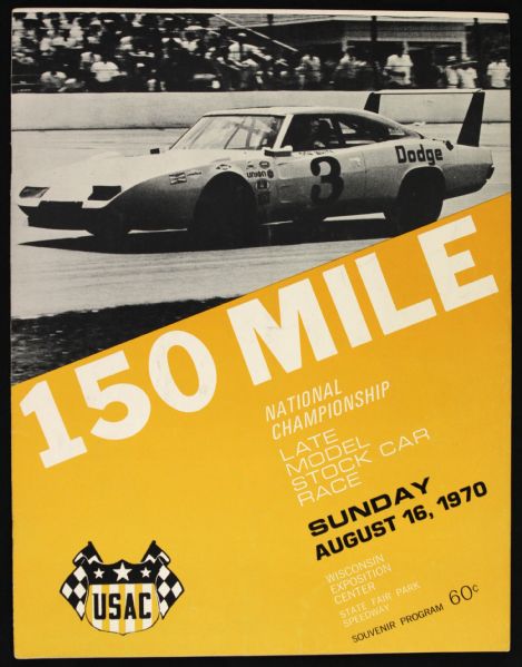 1953-66 Milwaukee Mile Race Program & Indianapolis 500 Program  (Lot of 6)