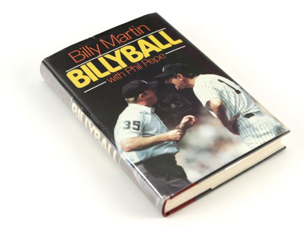 1987 Billy Martin Billyball New York Yankees Signed Hardcover Book - PSA/DNA Sticker