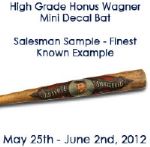1910-15 circa Honus Wagner Pittsburgh Pirates 14" H&B Louisville Slugger Mini Salesman Sample Decal Bat - Absolutely the Finest Example Known!!!, 1:1