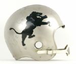 1966-67 Garo Yepremian Detroit Lions Game Worn Suspension Helmet Rare Headgear With No Facemask (MEARS LOA)