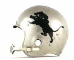 1966-67 Garo Yepremian Detroit Lions Game Worn Suspension Helmet Rare Headgear With No Facemask (MEARS LOA)