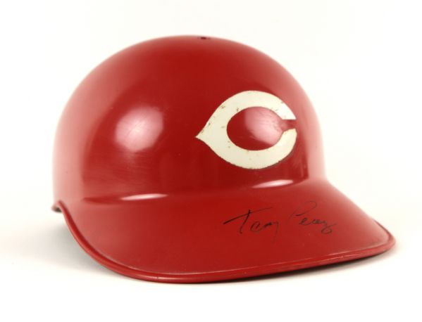 1970s Tony Perez Cincinnati Reds Game Worn Signed Helmet (MEARS LOA) 