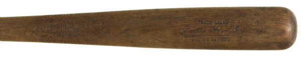 1921-31 Rogers Hornsby St. Louis Cardinals H&B Louisville Slugger Store Model Bat (Excellent Condition)