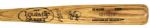1986 Kevin Seitzer Kansas City Royals Autographed Louisville Slugger Professional Model Game Used Bat First Season (MEARS A6)