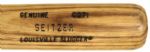 1986 Kevin Seitzer Kansas City Royals Autographed Louisville Slugger Professional Model Game Used Bat First Season (MEARS A6)