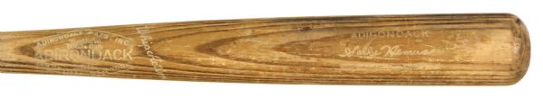 1961 Solly Hemus St. Louis Cardinals Adirondack Professional Model Team Index Bat (MEARS Authentic)