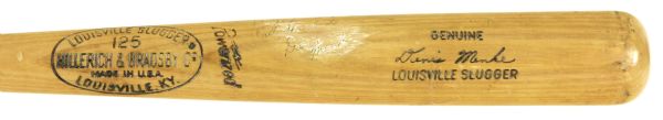1968 Dennis Menke Houston Astros Autographed H&B Louisville Slugger Professional Model Game Used Bat (MEARS Authentic)