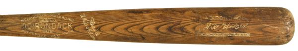1962-63 Gil Hodges New York Mets Adirondack Professional Model Team Index Bat (MEARS Authentic)