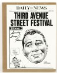 1983 Floyd Patterson Signed 11" x 14 1/2" Daily News Poster