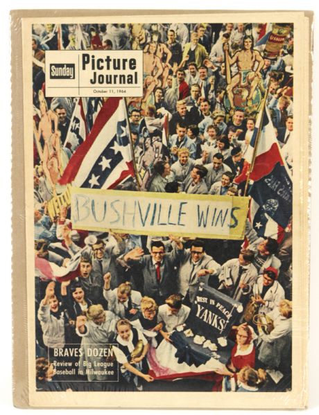 1964 Milwaukee Braves Sunday Picture Journal Bushville Wins 