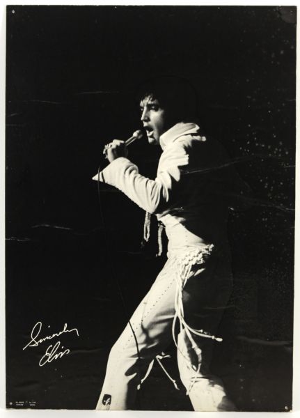 1960s Elvis Presley 20" x 29" Poster On Thick Cardboard Posterboard 