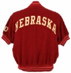 1950s University of Nebraska Game Worn #40 Basketball Warm Up Jacket (MEARS LOA) 