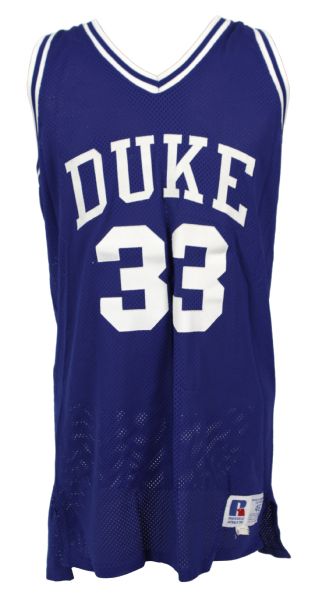 1987 Jonathan Smith Duke Bluedevils Game Worn Jersey (MEARS LOA) 