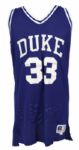 1987 Jonathan Smith Duke Bluedevils Game Worn Jersey (MEARS LOA) 